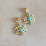 Isabella Jade Crystal Drop Earrings - Ahseya & Co