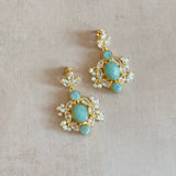 Isabella Jade Crystal Drop Earrings - Ahseya & Co