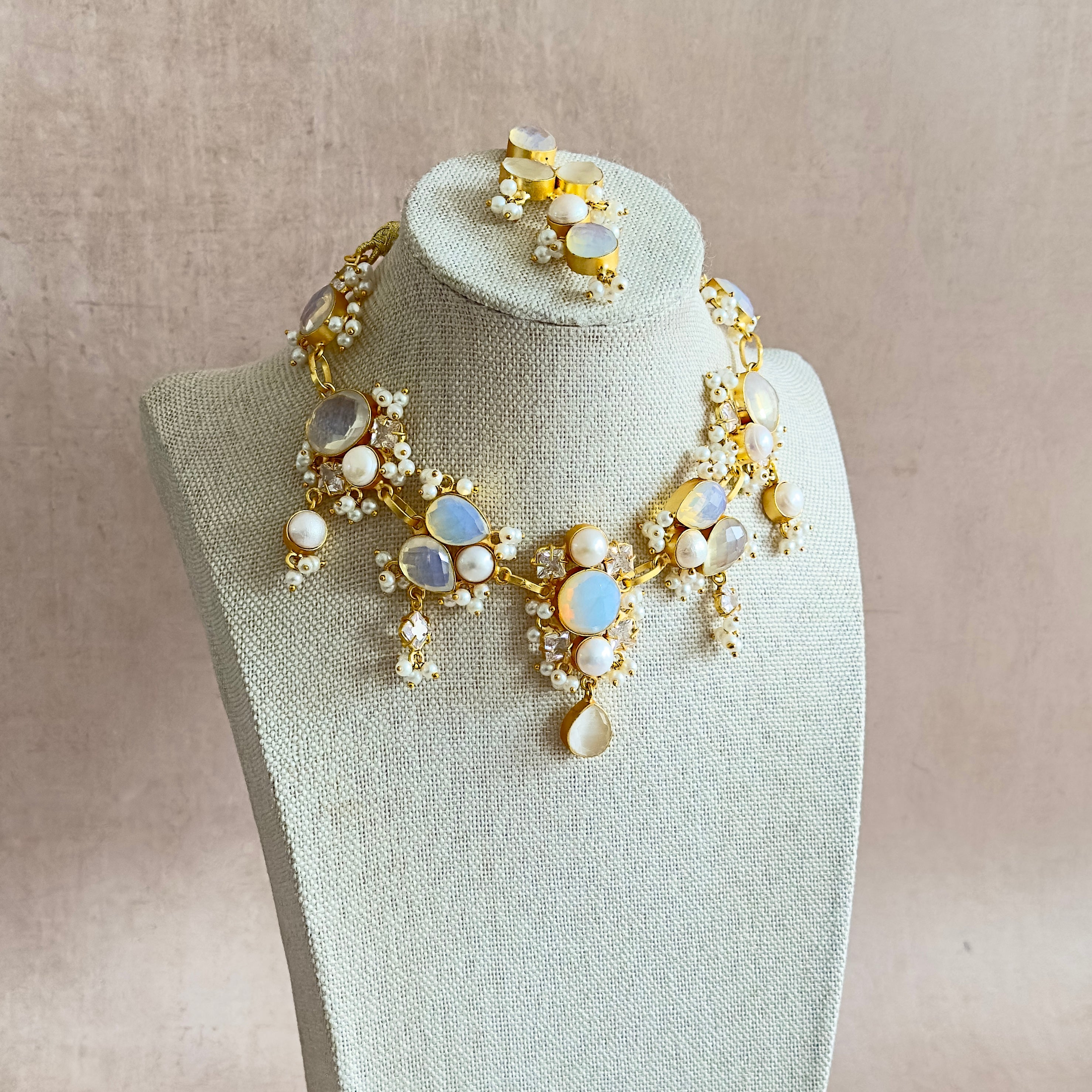 Bali Crystal Necklace Set - Ahseya & Co