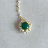 Yasmina Green Crystal Pearl Mala Set - Ahseya & Co