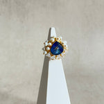 Carly Blue Crystal Ring - Ahseya & Co