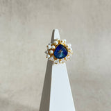 Carly Blue Crystal Ring - Ahseya & Co