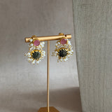 Dilnaz Olive Pink Necklace Set - Ahseya & Co