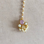 Dania Lilac Crystal Pearl Mala Set - Ahseya & Co