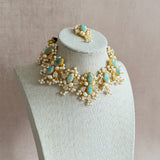 Hiba Jade Crystal Choker Set - Ahseya & Co