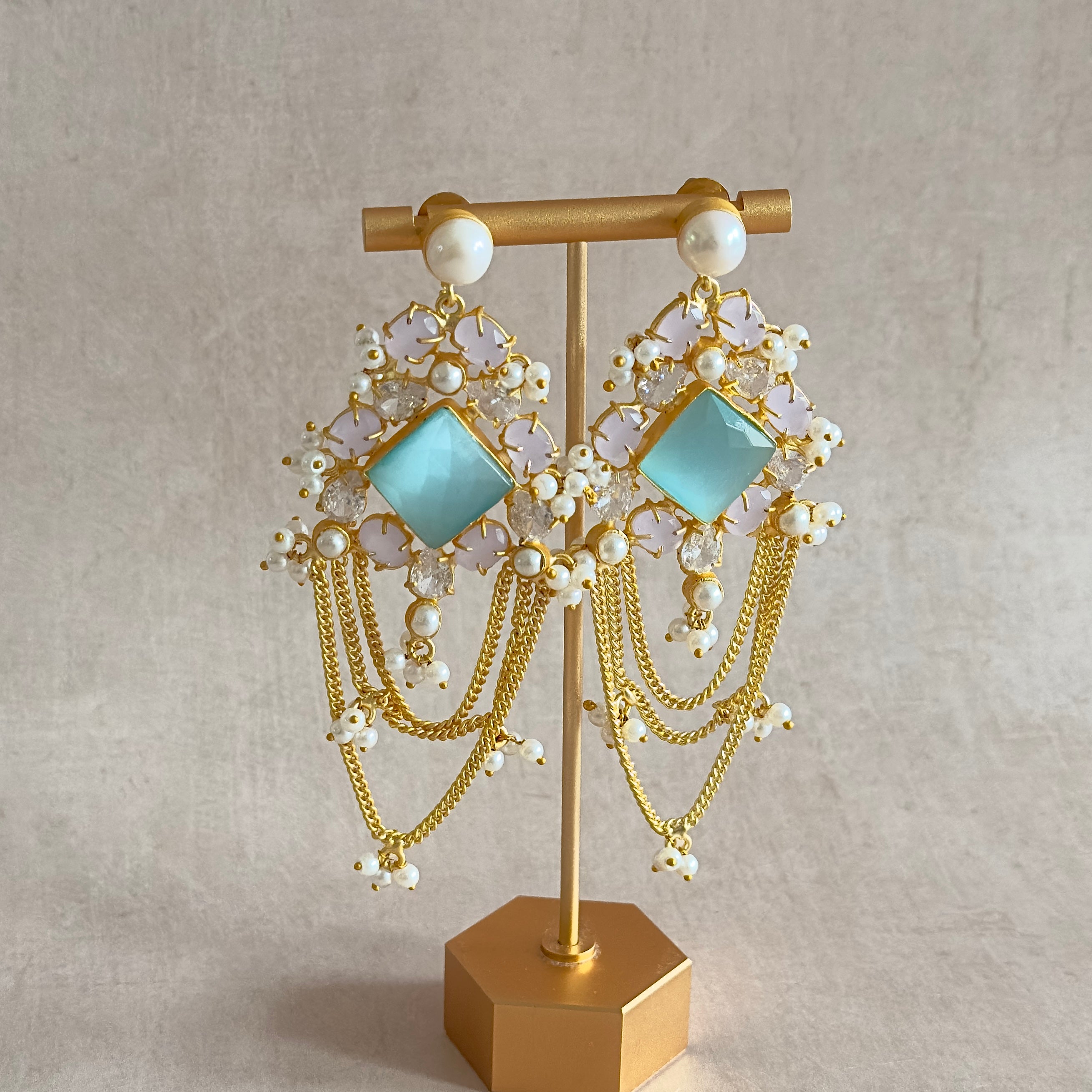 Dina Pearl Drop Earrings - Ahseya & Co