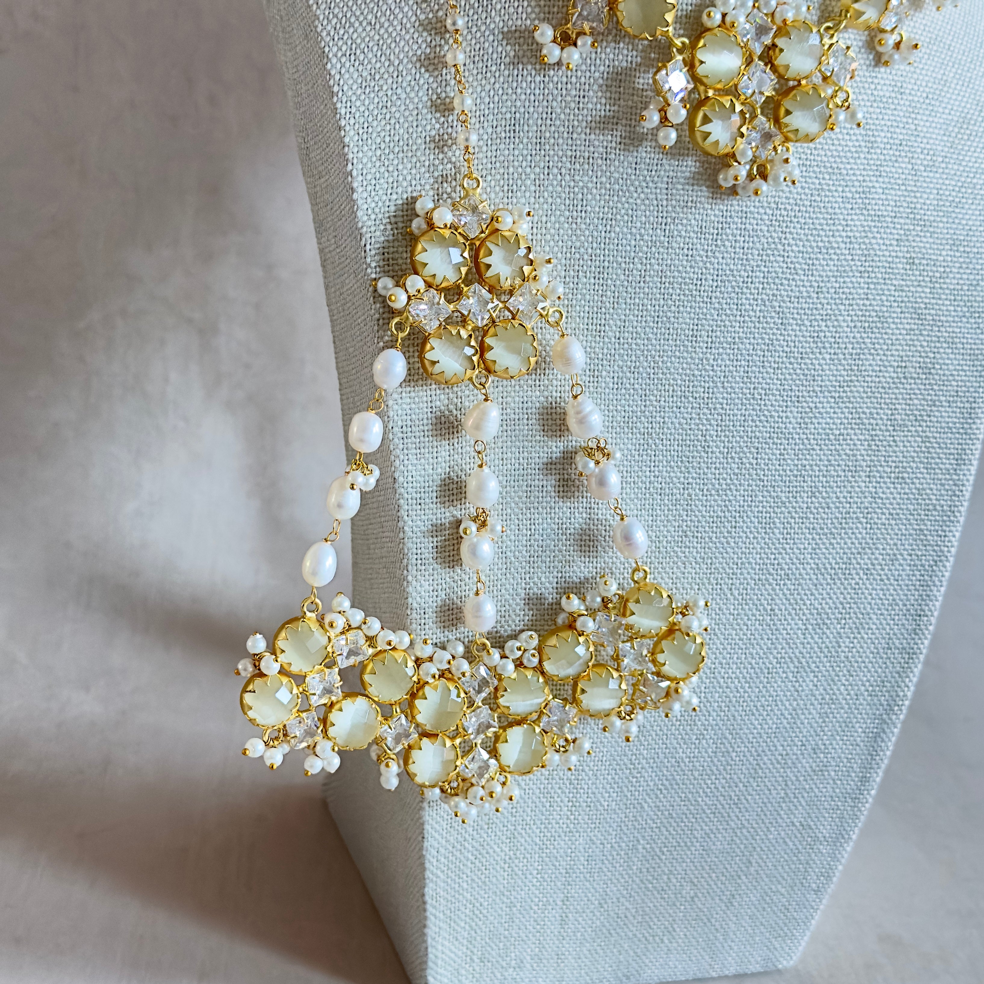 Amara Grey Choker Set - Ahseya & Co