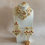 Avaya Peach Necklace Set - Ahseya & Co