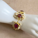 Nephele Pink Marble Bracelet - Ahseya & Co