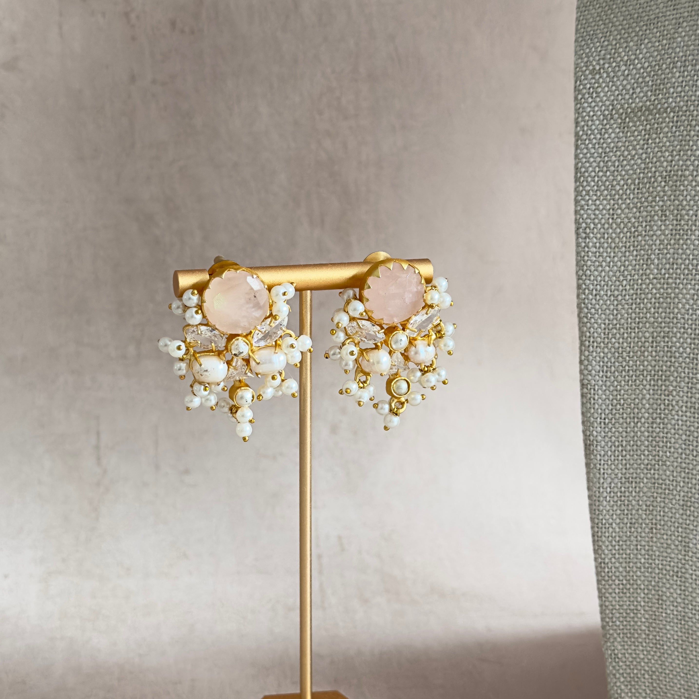 Nadine Rose Pearl Necklace Set - Ahseya & Co