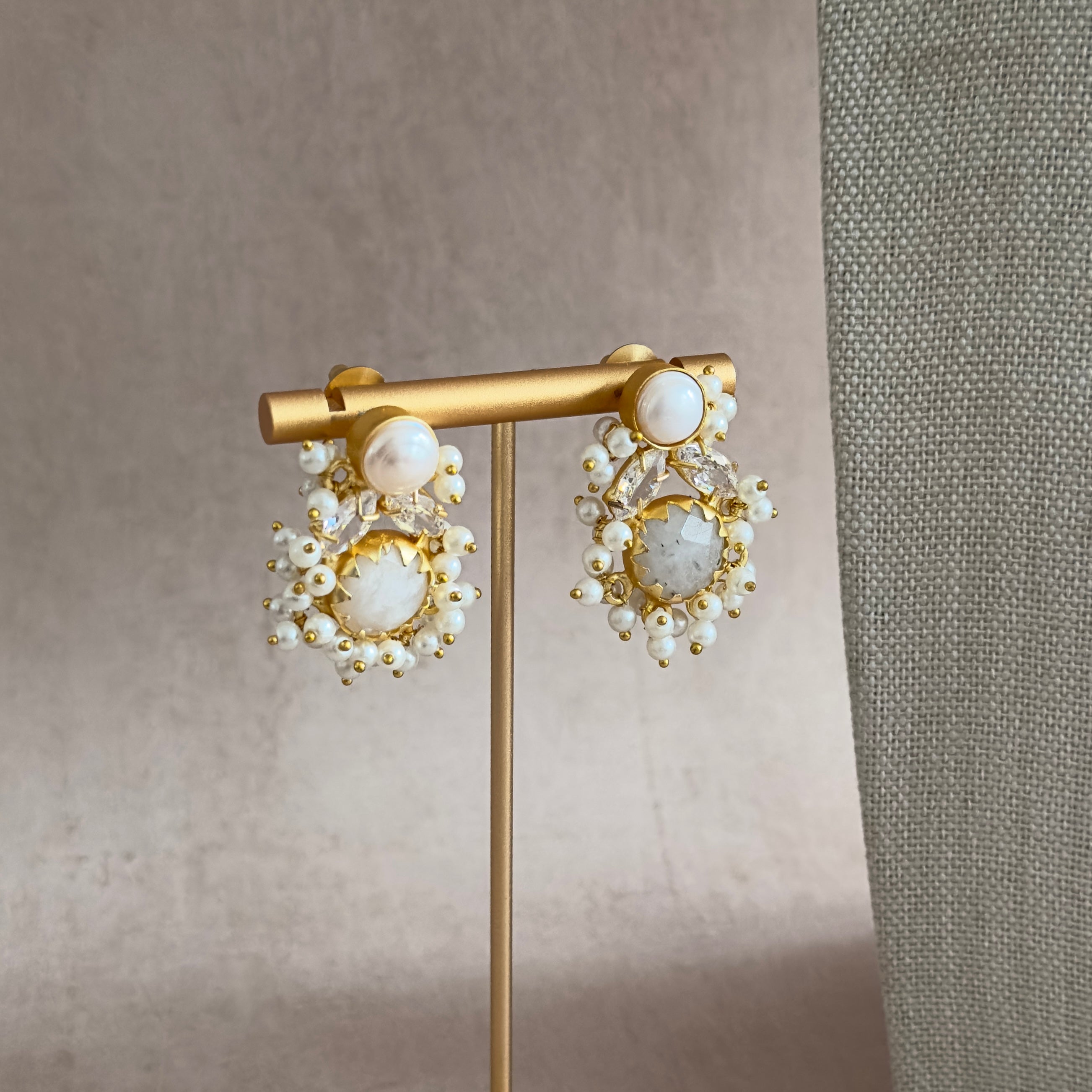 Dilnaz Pearl Necklace Set - Ahseya & Co