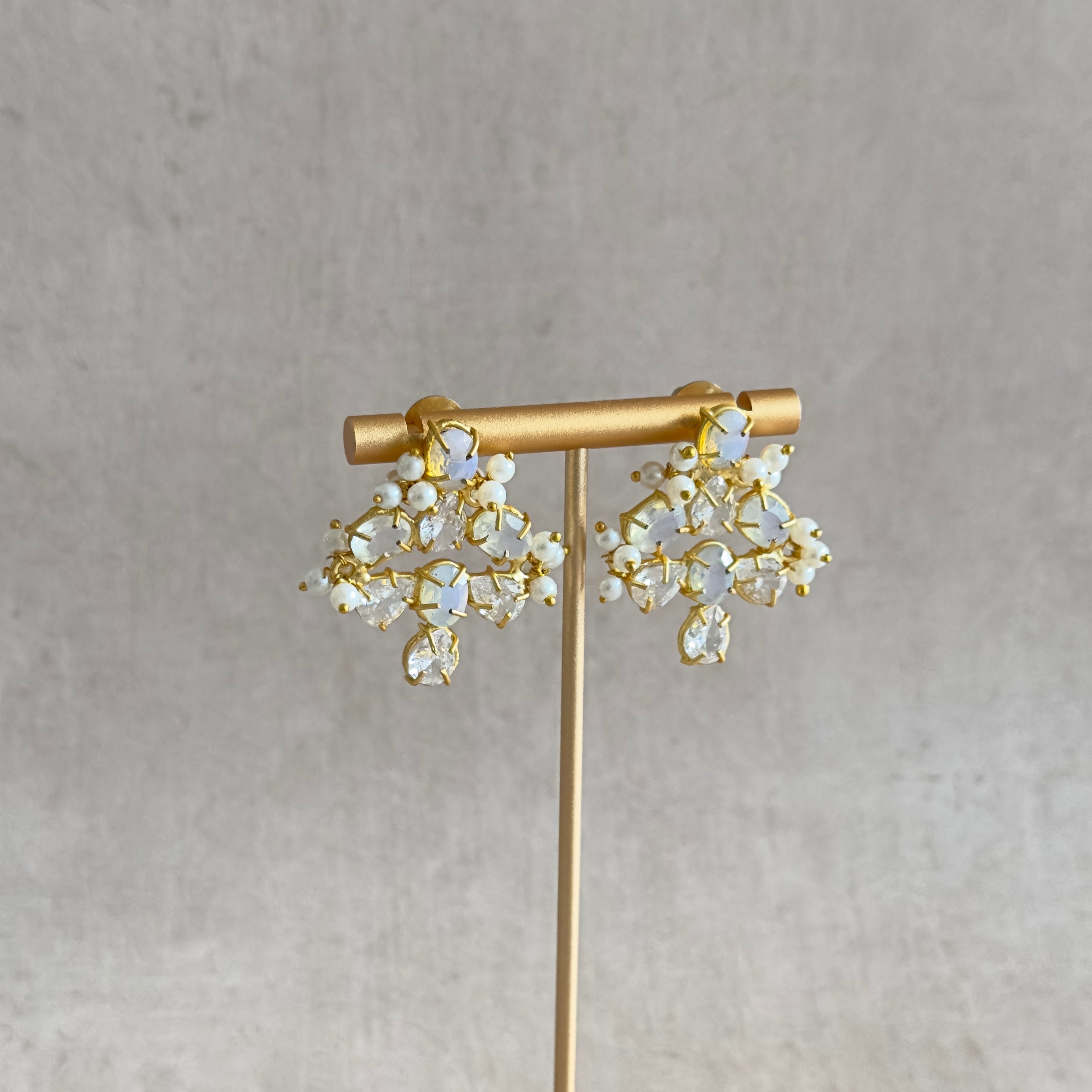 Gabriella Crystals Stud Earrings - Ahseya & Co