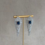 Cassie Navy Crystal Earrings - Ahseya & Co.