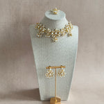 Irina Pearl Crystal Choker Set - Ahseya & Co