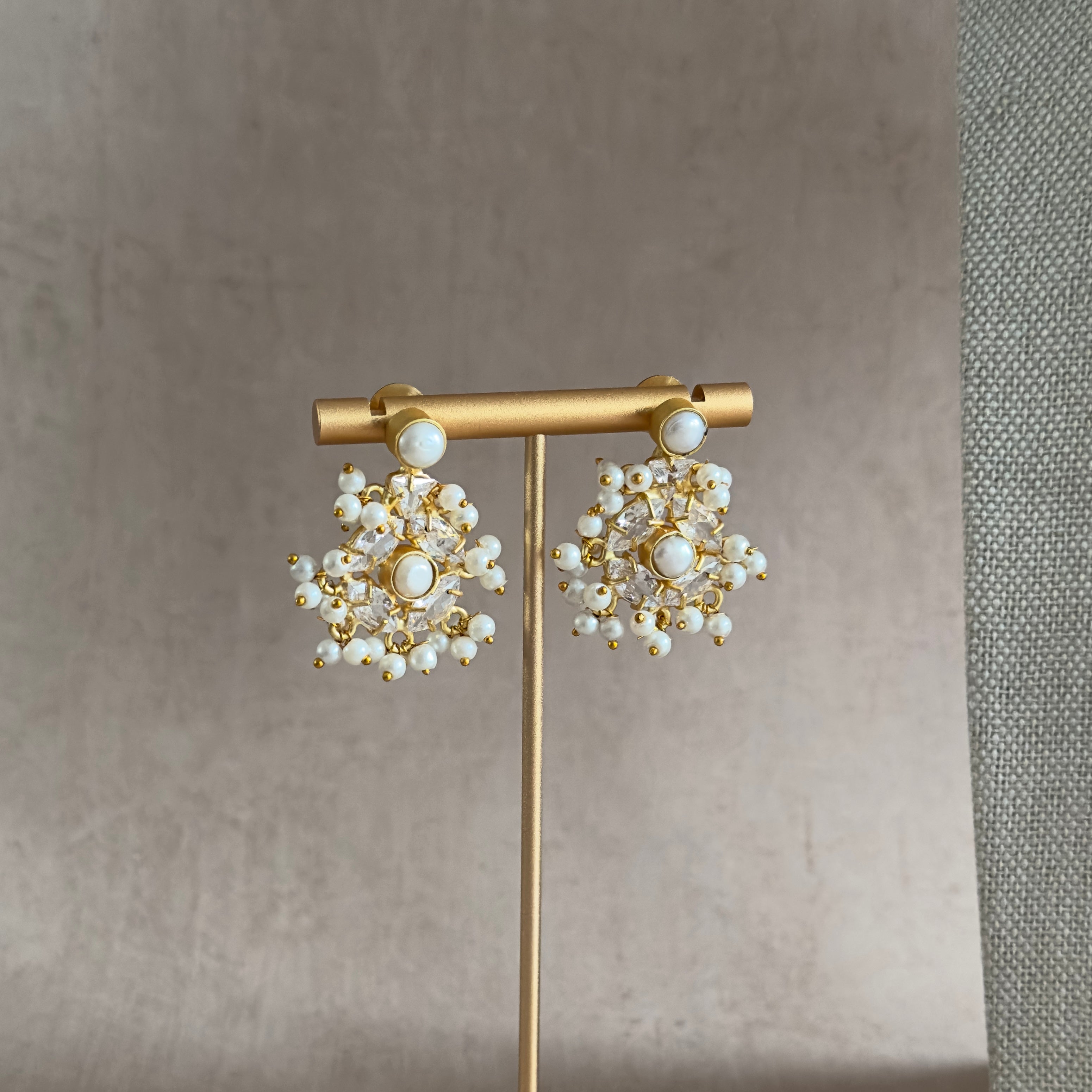 Irina Pearl Crystal Choker Set - Ahseya & Co