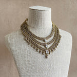 Kenza Layered Crystal Necklace Set - Ahseya & Co