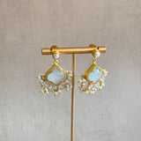 Grey Pearl Drop Earrings - Ahseya & Co