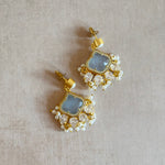Grey Pearl Drop Earrings - Ahseya & Co