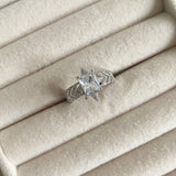 "Transform your look with our Crystal Cut Ring, adorned with sparkling cz crystals. This luxurious piece is both elegant and versatile, with an adjustable size to ensure the perfect fit. Elevate your style and make a statement with this exquisite ring." Adjustable one size.