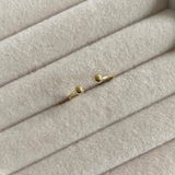 Gold Dainty Ball ring,  925 sterling silver Details: Adjustable one sizeTransform your look with our Gold Dainty Ball Ring. This elegant piece is crafted from sterling silver and coated with 14k gold, adding a touch of luxury to any outfit. With its delicate yet eye-catching design, this ring will be a timeless addition to your jewelry collection. 925 sterling silver Details: Adjustable one size