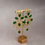 Fiora Green Crystal Drop Earrings