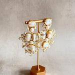 Rhea Pearl Crystal Drop Earrings - Ahseya & Co