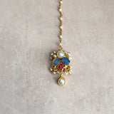Elouise Blue Red Crystal Necklace Set