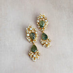 Danika Olive Pearl Drop Earrings - Ahseya & Co