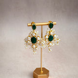 Lumi Green Crystal Drop Earrings