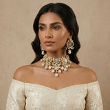 Dania Pearl Choker Set - Ahseya & Co