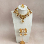 Eve Espresso Crystal Necklace Set - Ahseya & Co