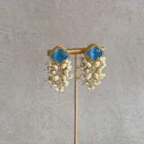 Imaan Blue Stud Earrings