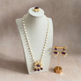 Heidi Purple Pearl Mala Set - Ahseya & Co