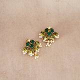 Rahma Green Stud Earrings