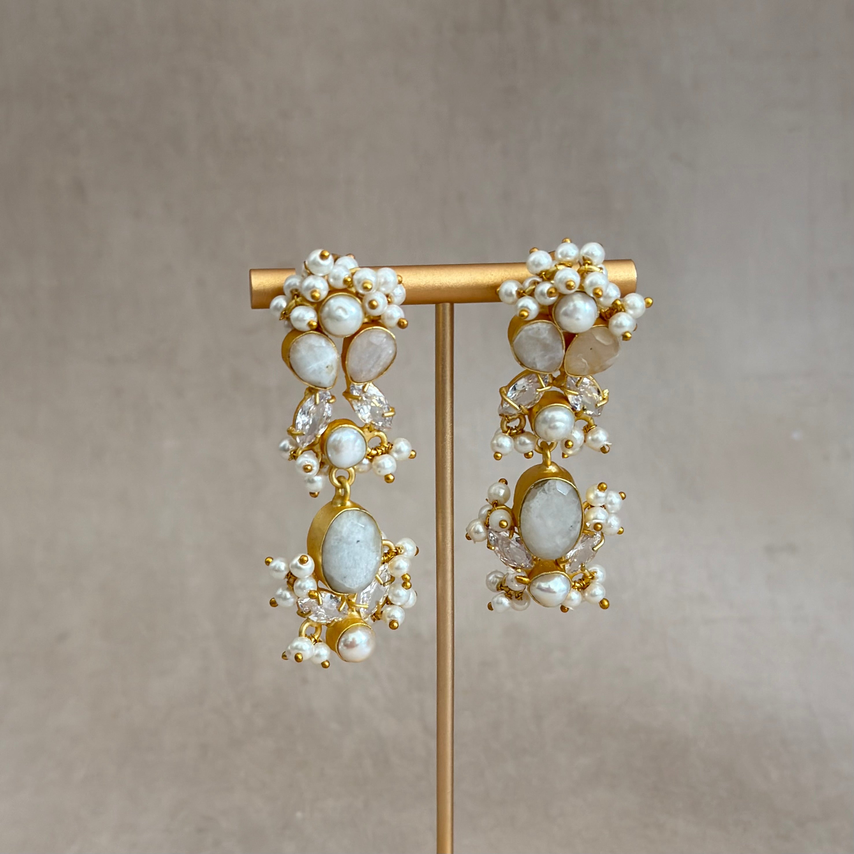 Alessia Moonstone Pearl Choker - Ahseya & Co