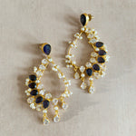 Lazura Deep Crystal Drop Earrings - Ahseya & Co