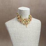 Vittoria Peach Olive Necklace Set