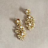 Celeste Grey Drop Earrings - Ahseya & Co