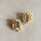 Zuri Grey Pearl Stud Earrings - Ahseya & Co