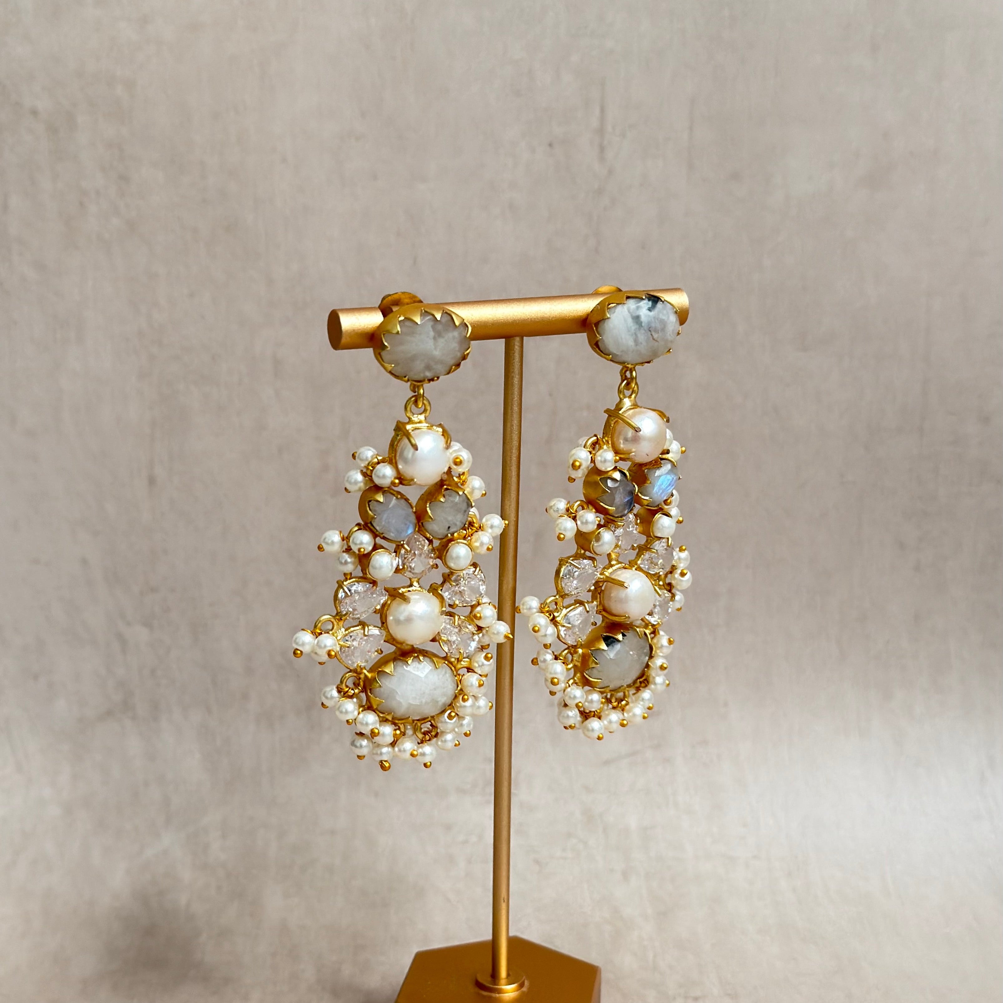 Bisan Pearl Drop Earrings - Ahseya & Co