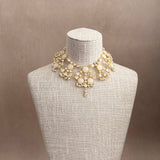 Vinnie White Crystal Necklace Set