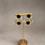Vinnie Black Peach Crystal Necklace Set