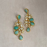 Dania Jade Kundan Drop Earrings