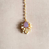 Tayla Lilac Pearl Necklace Set - Ahseya & Co