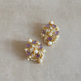 Diora Purple Stud Earrings - Ahseya & Co