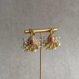 Saffa Peach Stud Earrings