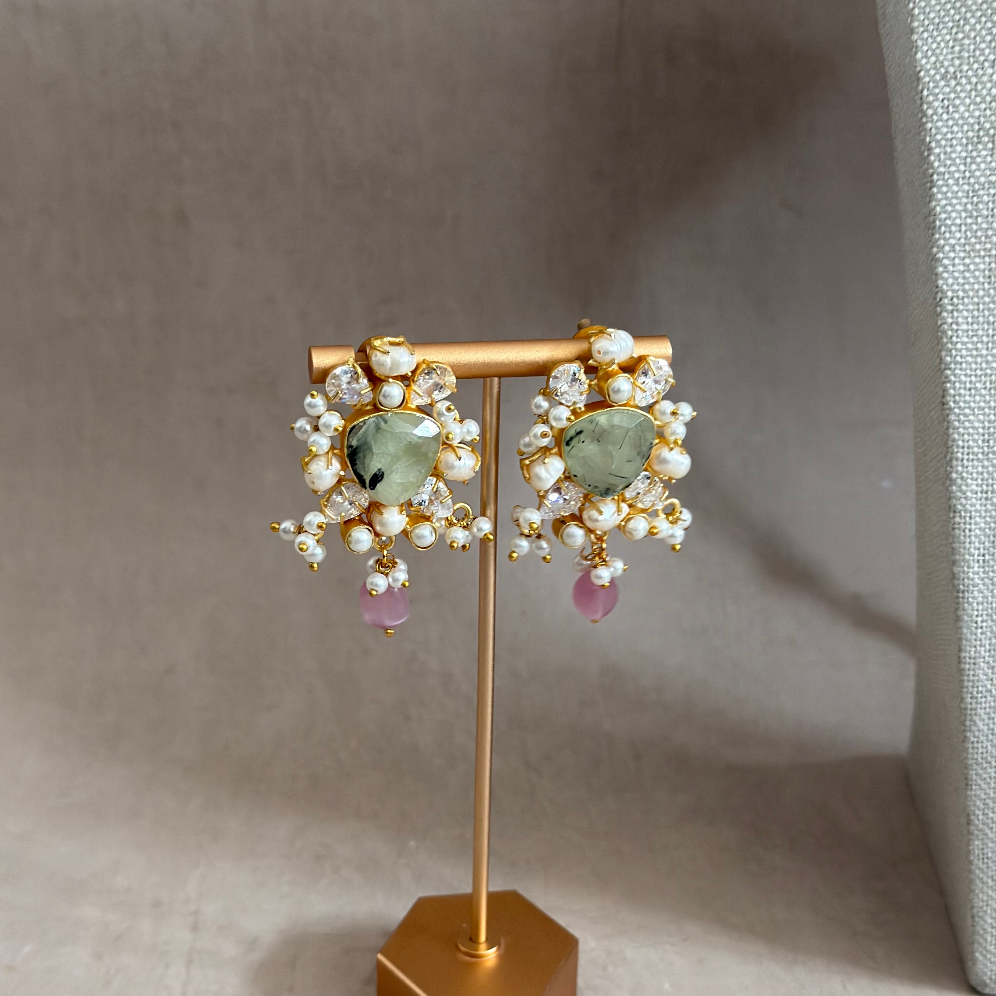 Dania Olive Pink Choker Set - Ahseya & Co
