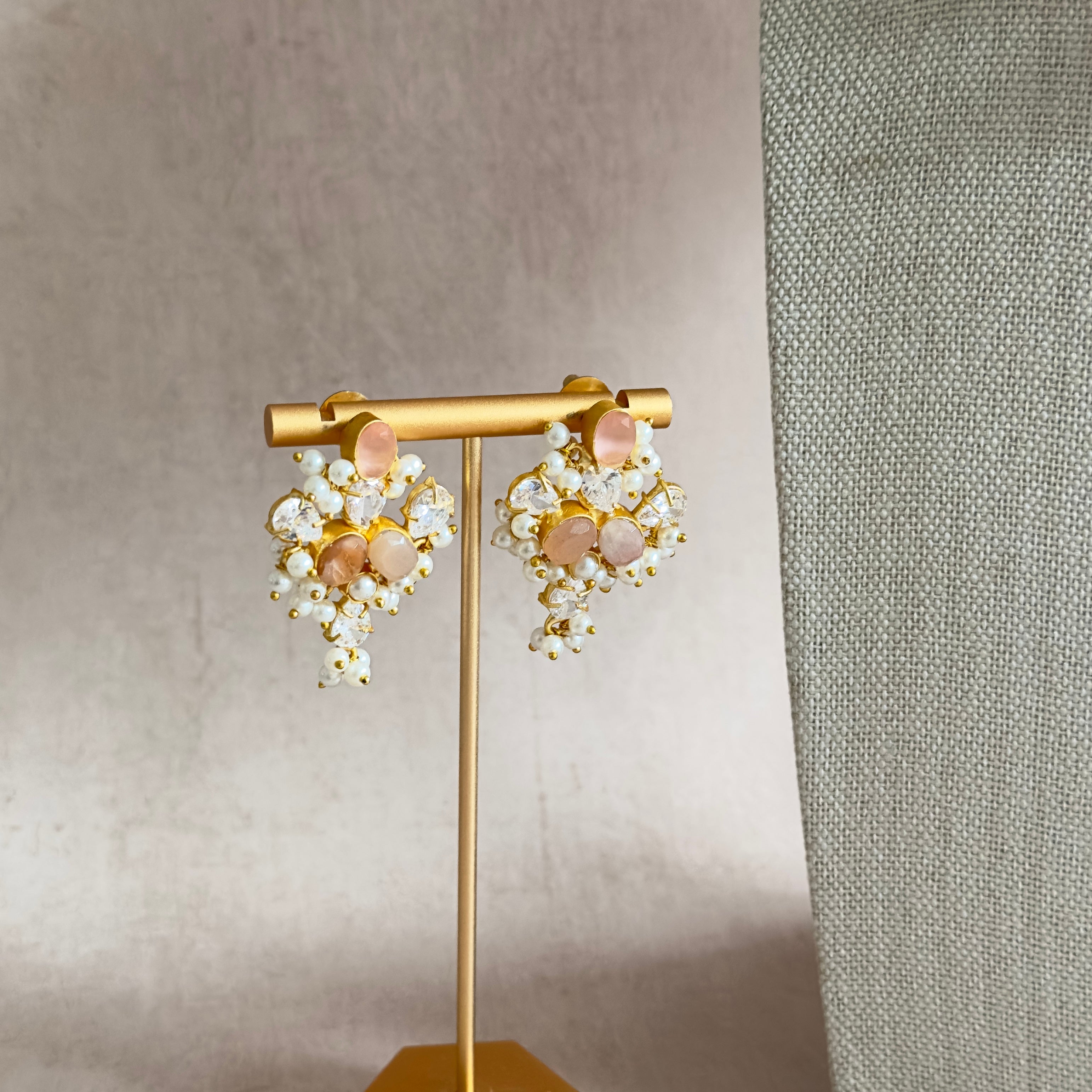 Munira Peach Necklace Set - Ahseya & Co