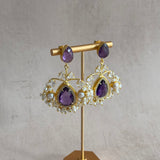 Twinkle Purple Drop Earrings - Ahseya & Co