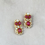 Ayla Pink Pearl Stud Earrings - Ahseya & Co